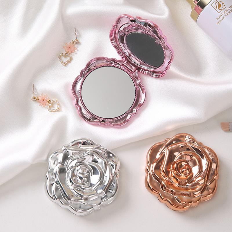 Beauty Flower Makeup - Портативное мини-зеркало в стиле ретро с