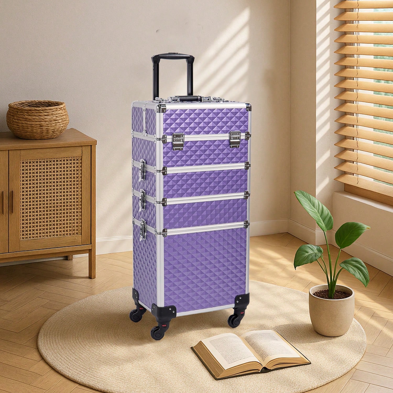 Косметический чемодан-тележка  – обзор и цена Beauty Makeup Trolley