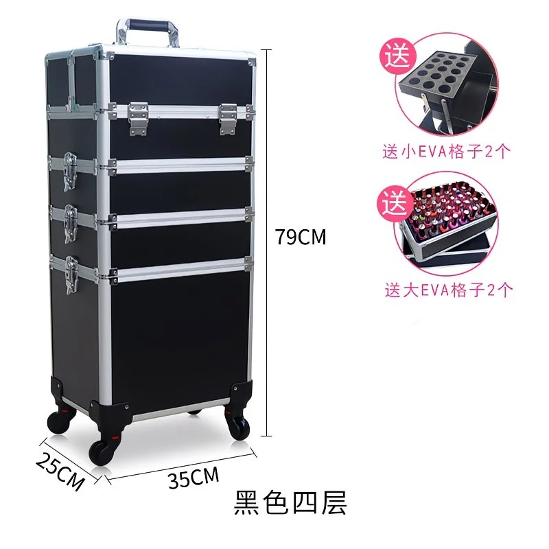 Профессиональный 2/3/4-слойный – обзор и цена Beauty Makeup Trolley