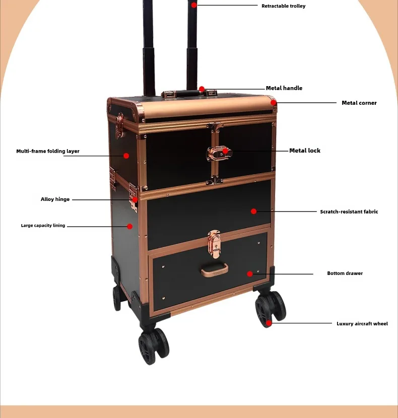 Оптовая продажа, большая вмест – обзор и цена Beauty Makeup Trolley